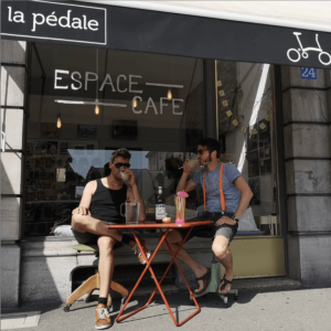 Brompton Lausanne, la Pédale - graphisme: Ludivine Cornaglia