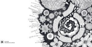 Illustration pour le Panier Culturel sur l'Acte de résistance. Poème Elévation de Baudelaire tiré des Fleurs du Mal. Illustré par Ludivine Cornaglia.